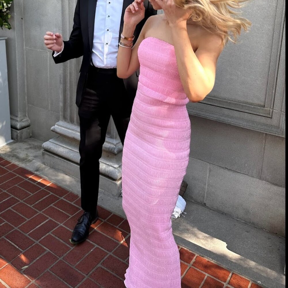 L’idee Aurore Pink Midi Gown US 2 Dress - Picture 11 of 13